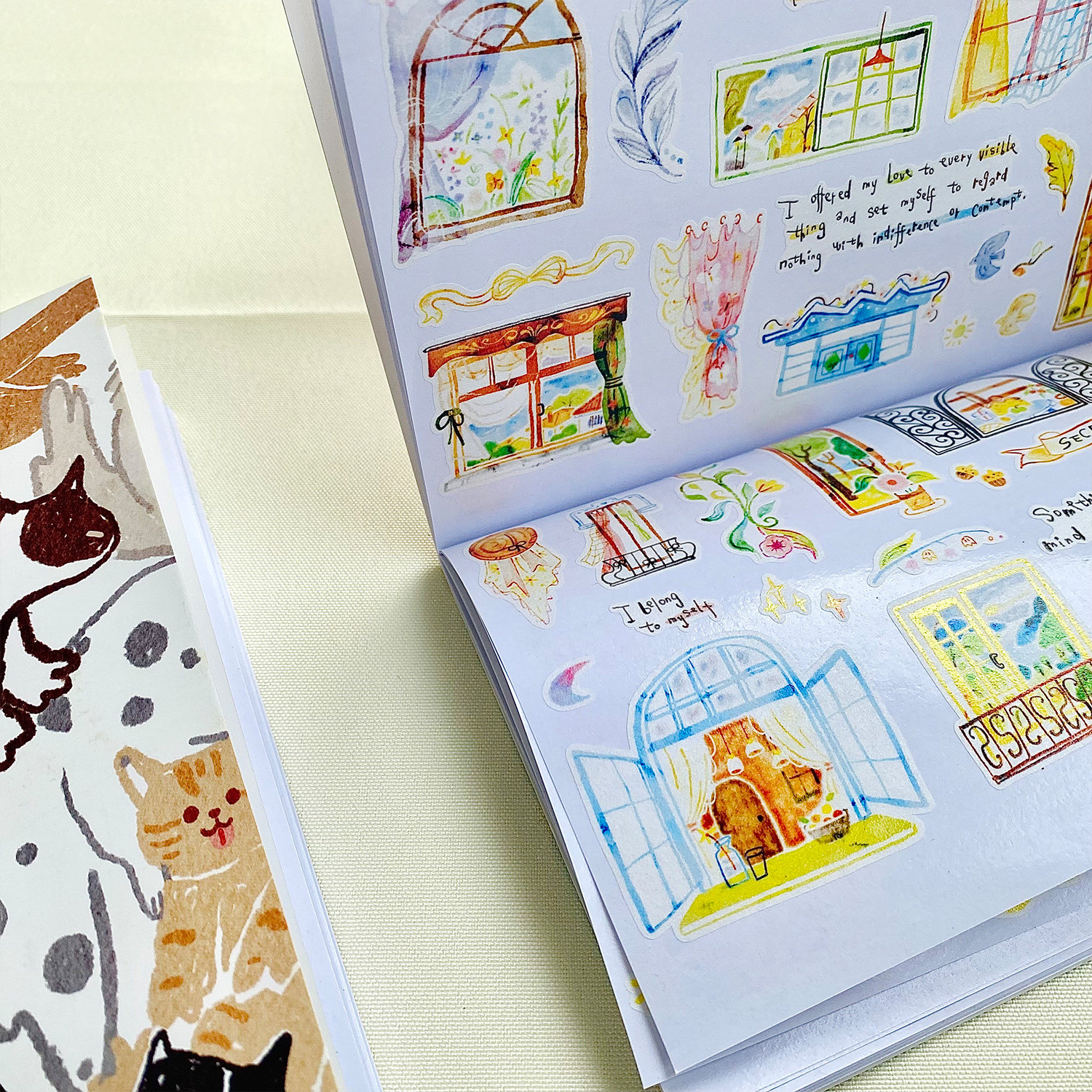 【TN离型本】麻辣糯米周 猫满地tn标准尺寸离型本内含硫酸纸口袋,淘宝优惠券,粉丝福利购,淘宝优惠卷