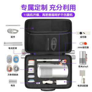 适用于极米Play6/坚果P5X投影仪收纳包硬壳防摔便携手提斜跨背包Play6e投影机收纳盒保护套全套万象境配件