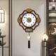 Gaozhai new Chinese style living room new solid wood decorative wall clock