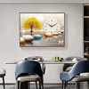 Gaozhai Fuzi meter box decorative painting silent wall clock