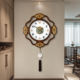 Gaozhai new Chinese style living room new solid wood decorative wall clock