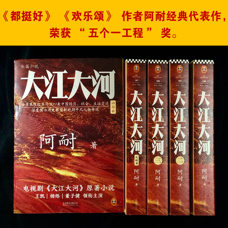 大江大河四部曲 阿耐 电视剧《大江大河》原著小说王凯|杨烁|董子健|杨采钰 改革开放 原创小说 吴晓波 蒋方舟 侯鸿亮 读客正版