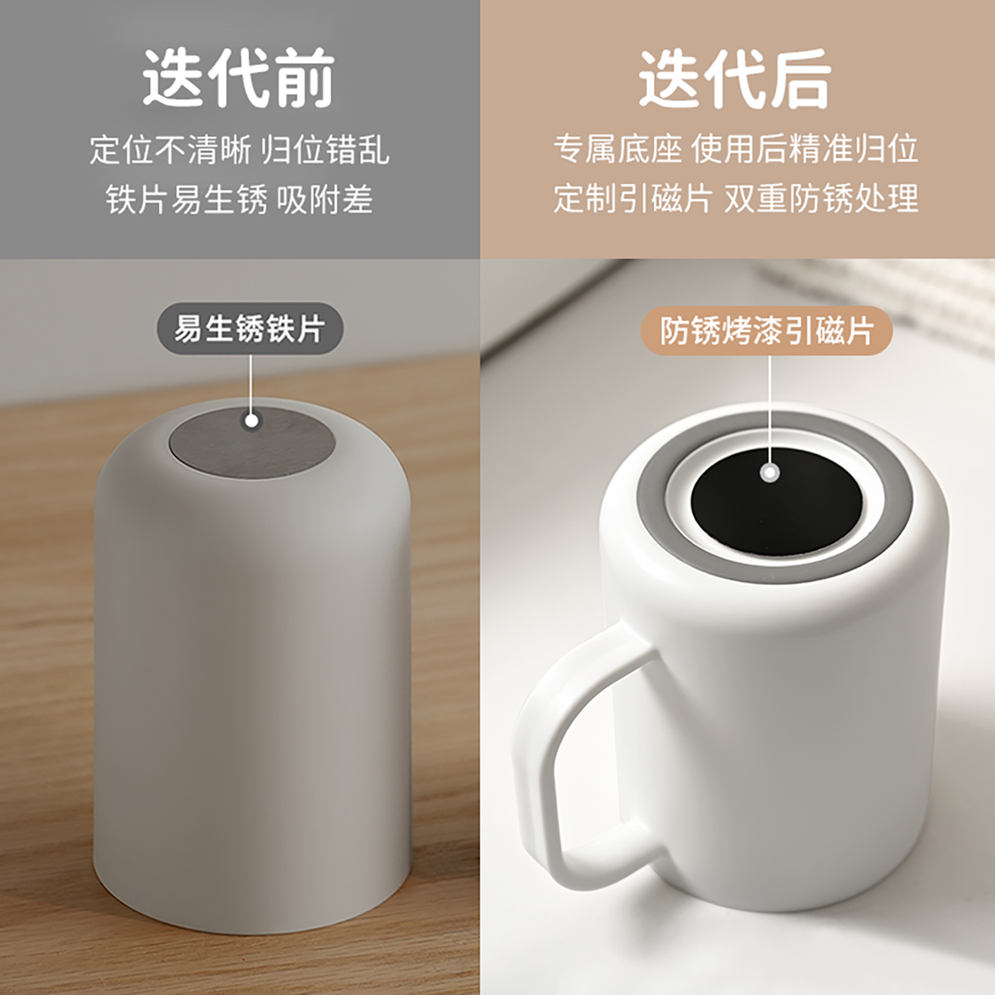 磁吸漱口杯家用情侣刷牙杯子壁挂式牙杯置物架简约洗漱牙杯防霉,淘宝优惠券,粉丝福利购,淘宝优惠卷