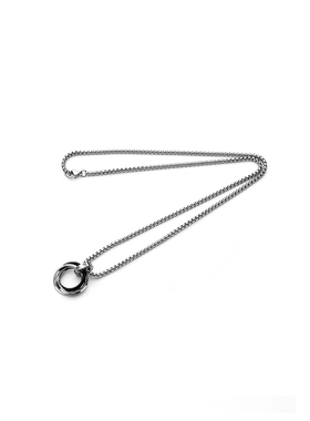 GUUKA潮牌四环相扣吊坠项链 张艺兴同款情侣嘻哈小众指环挂坠项链