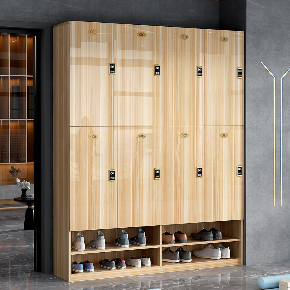 理发店更衣柜健身房瑜伽馆美容院储物存包柜员工柜美发店木质带锁,淘宝优惠券,粉丝福利购,淘宝优惠卷