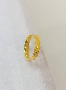 言德珠宝网纹戒言德金包银NGTC证书·深检证书