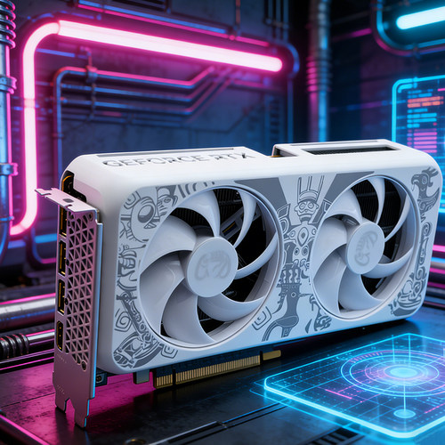 电竞叛客RTX 5060/5060Ti DLSS4.5台式电脑主机电竞游戏独立显卡 - 图0
