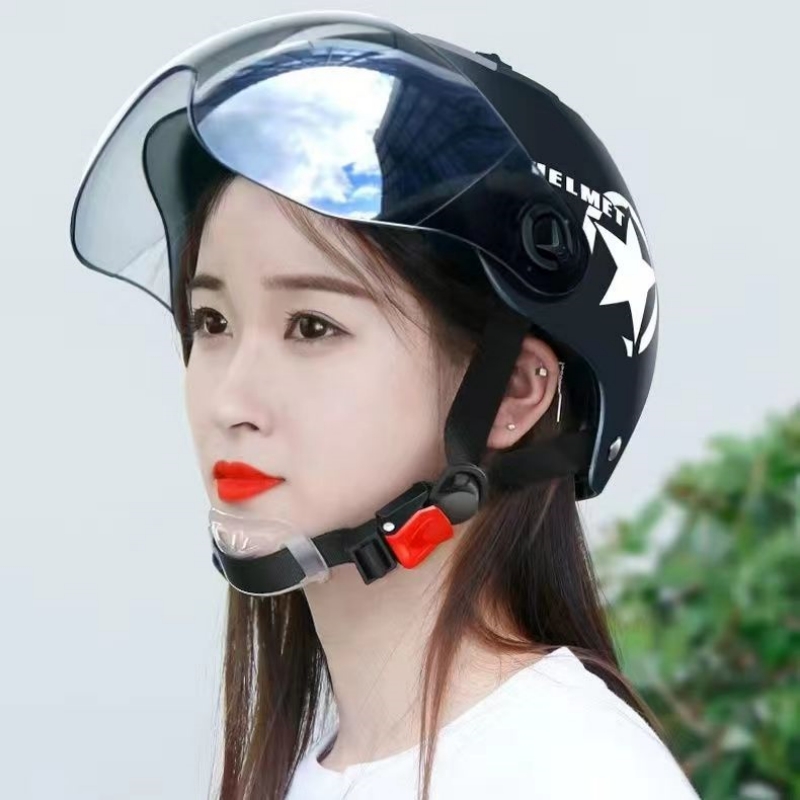 新国标3C认证电动车头盔男女士四季通用电瓶车安全帽夏季防晒半盔