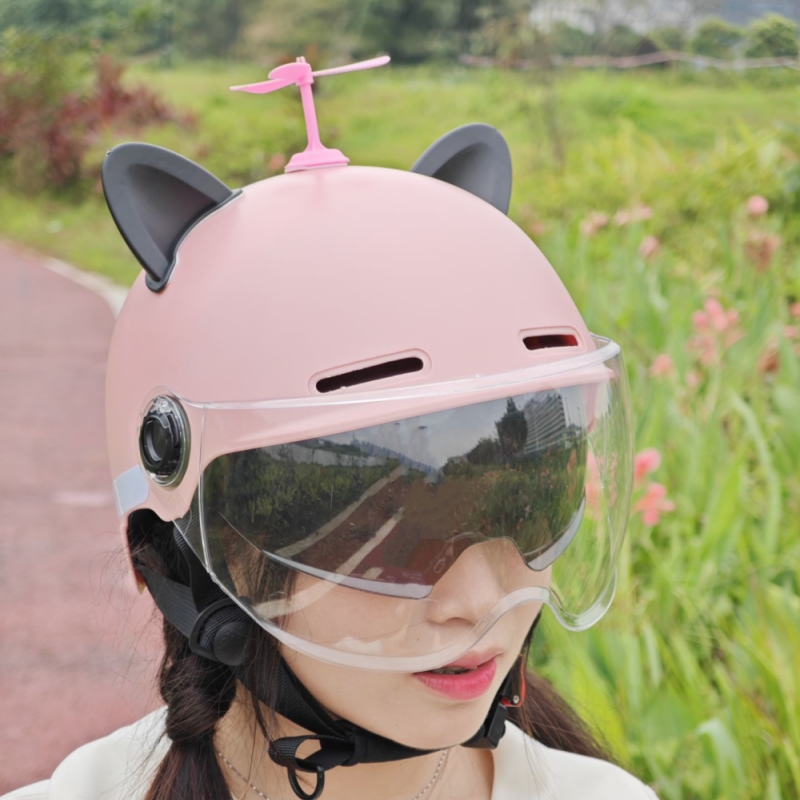 新国标3C认证电动车头盔双镜片男女夏季四季电瓶摩托车防晒安全帽