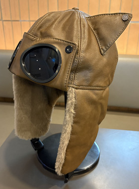 冬季带护目镜保暖防寒护耳雷锋帽