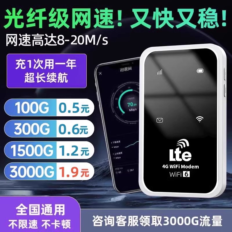 官方正品】随身wifi2024新款5g无线移动网络流量路由器网卡免插卡4g便携式车载随时wilf热点宿舍通用上网宝 - 图2