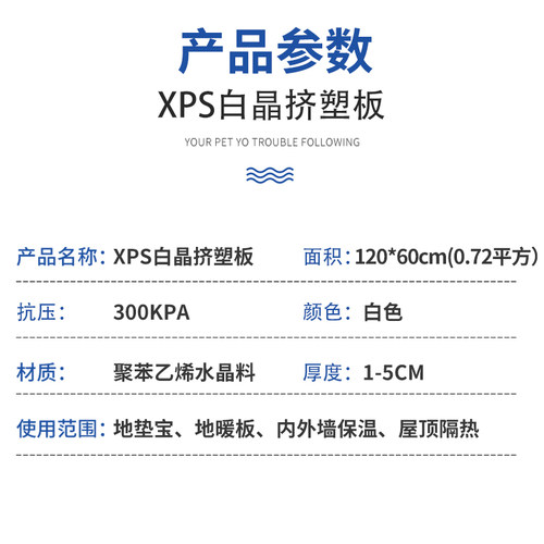 欣迪xps挤塑板高密度白晶板外墙屋顶保温隔热板地暖专用泡沫硬板 - 图3