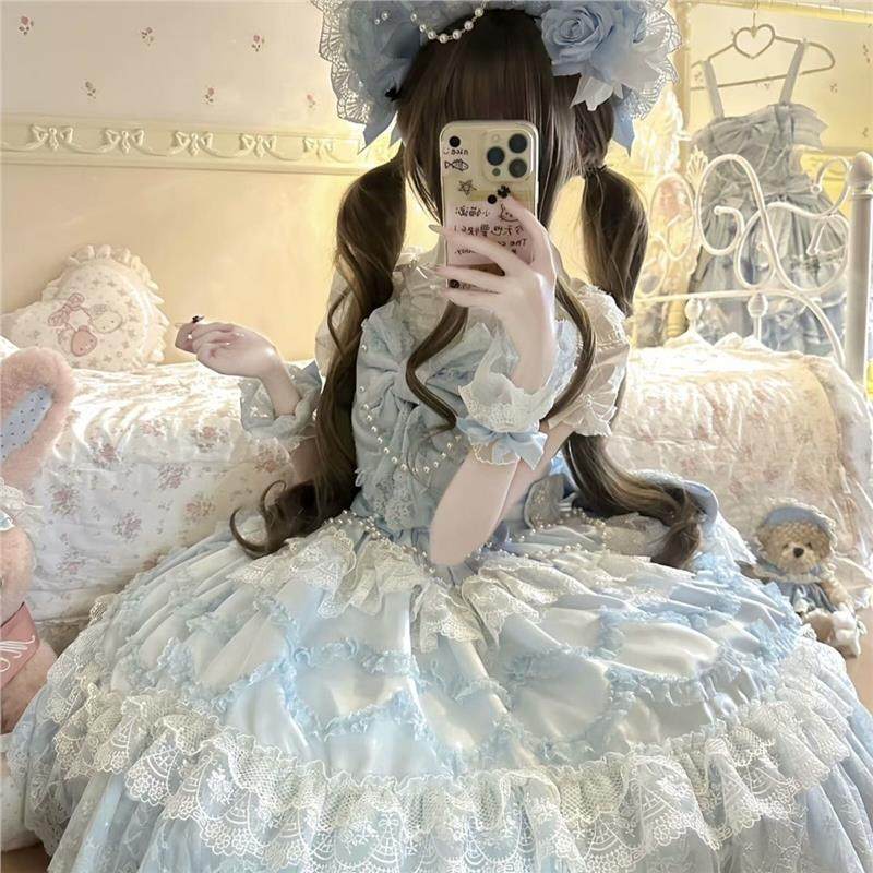 昭和doll古早风lolita洋装常规款吊带jsk花嫁款甜美优雅连衣裙,淘宝优惠券,粉丝福利购,淘宝优惠卷
