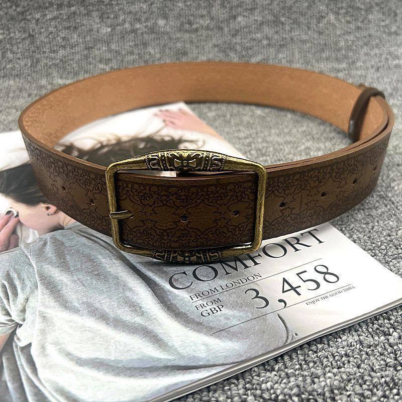 美式复古y2k腰带女2025新款民族风皮带百搭配牛仔裤带高级感棕色,淘宝优惠券,粉丝福利购,淘宝优惠卷