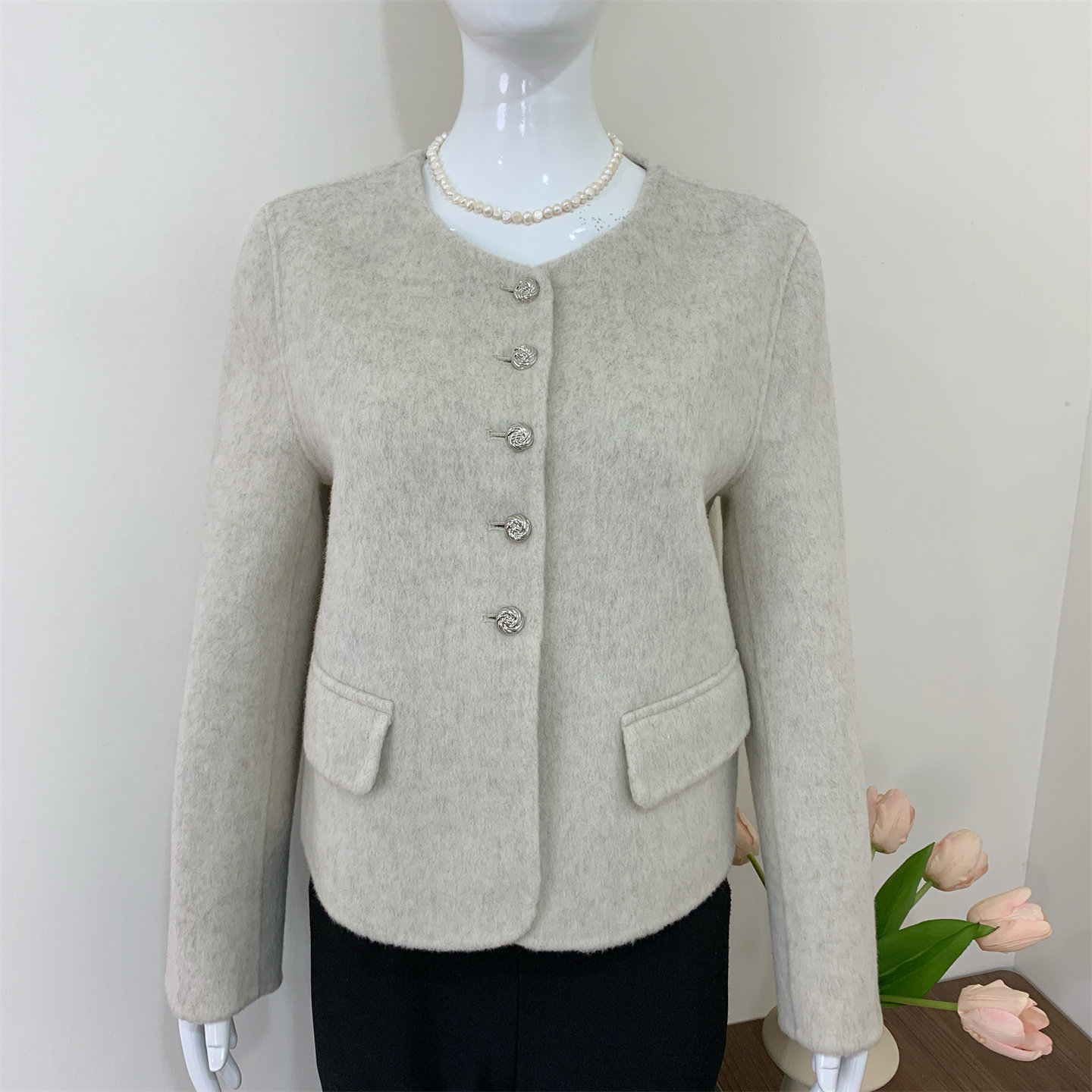 小香风羊毛呢外套女短款2025秋冬新款高级感妈妈气质减龄呢子上衣,淘宝优惠券,粉丝福利购,淘宝优惠卷