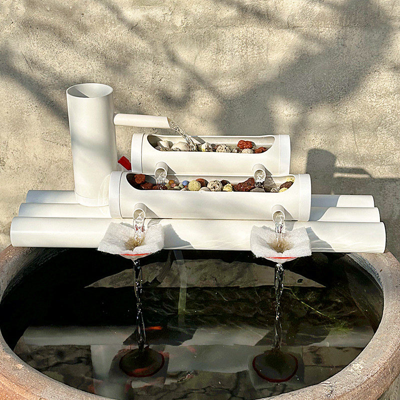 陶罐流水摆件循环水石槽瀑布造景养鱼缸鱼盆自动增氧系统免换水泵,淘宝优惠券,粉丝福利购,淘宝优惠卷