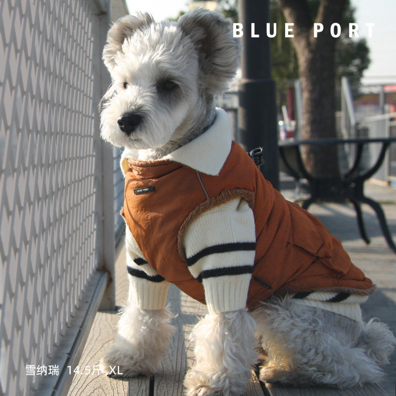BluePort宠物秋冬装服装防寒保暖加厚半开筒毛衣中小型狗衣服猫咪,淘宝优惠券,粉丝福利购,淘宝优惠卷