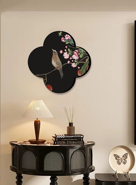 丙烯中古风花鸟数字油画装饰画