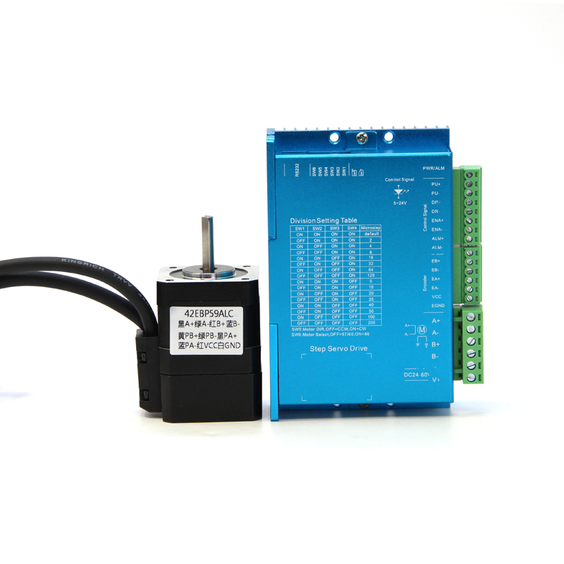 42混合式闭环步进电机套装0.3/0.4/0.5/0.6n.m闭环伺服马达含驱动
