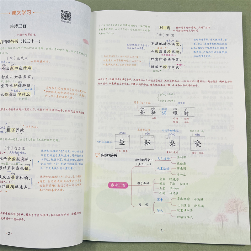 新语文课堂笔记五年级下册人教部编版小学五下同步课本解析教材讲解全解5下随堂笔记下学期预复习专项训练课堂复习题基础训练题库-图2