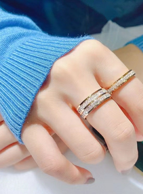 One满天星情侣对戒情人节礼物