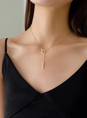 One钛钢钛钢O字女毛衣链