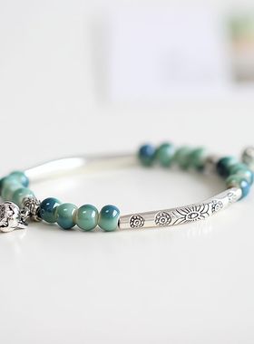 手链礼物手串one陶瓷小清新女