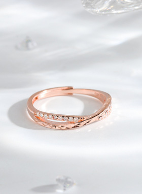 戒指OneS925银通勤时尚女