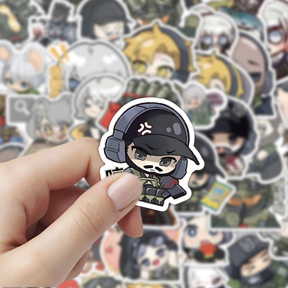 180张三角洲行动Q版贴纸卡通游戏笔记本贴画手机手账装饰桌面贴纸 - 图1