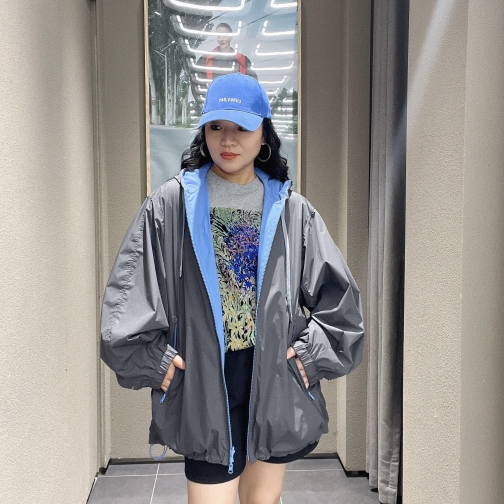【两面穿】商场同款25秋新品轻运动风衣女8911700 - 图2
