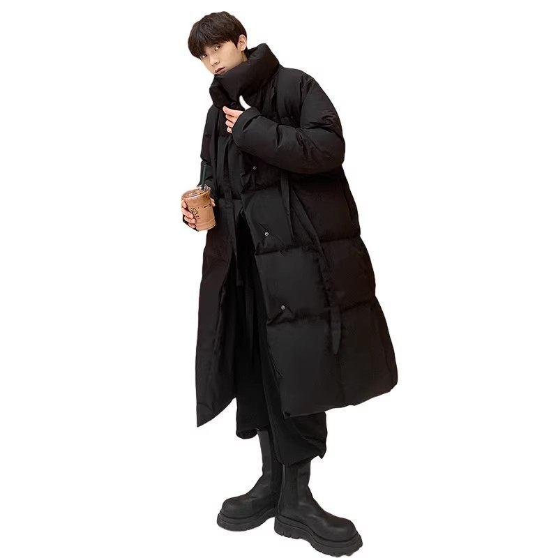 WLOFSD高级感过膝长款羽绒棉服男款潮牌棉衣外套男冬季加厚棉袄子,淘宝优惠券,粉丝福利购,淘宝优惠卷