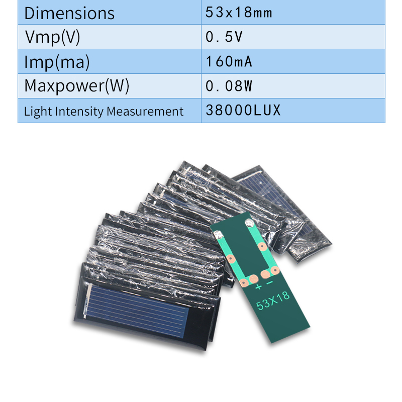 45x45mm1.5v160MA 阳能电池板电池组件太阳能充电板滴胶板光伏板 - 图1