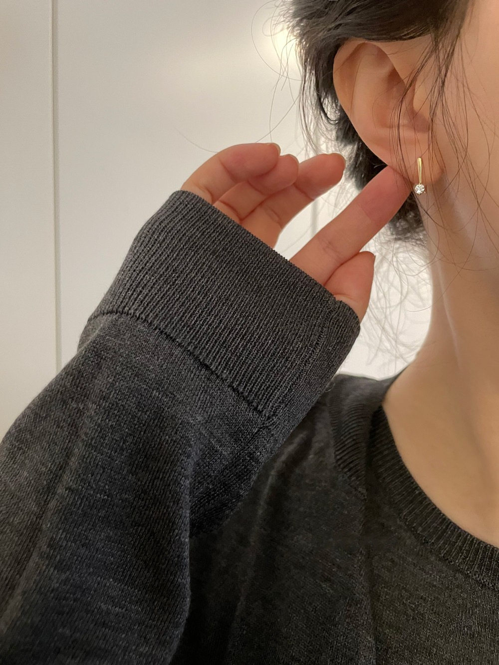 ROMANTIC在发光!S925银镀14K金小耳钩干净简洁轻奢精致纯银耳环女,淘宝优惠券,粉丝福利购,淘宝优惠卷