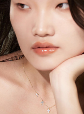 十字架小吊坠项链轻奢精致高级感