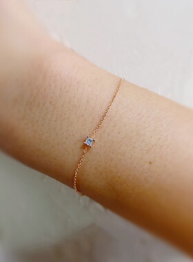 纯银手链迷你可爱手环轻奢精致