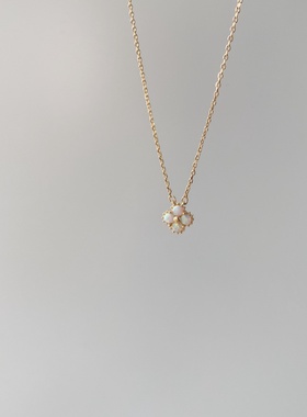 欧泊澳宝石仙女气质饰品个性项链