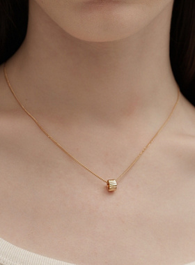 圈圈路路通小蛮腰项链女小众叠戴