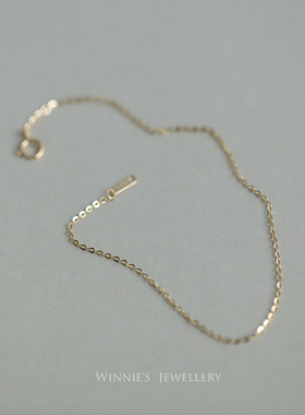 素链简约气质唯美百搭手链女纯银