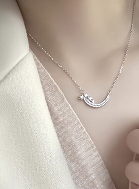 星星闪钻项链百搭精致锁骨链气质