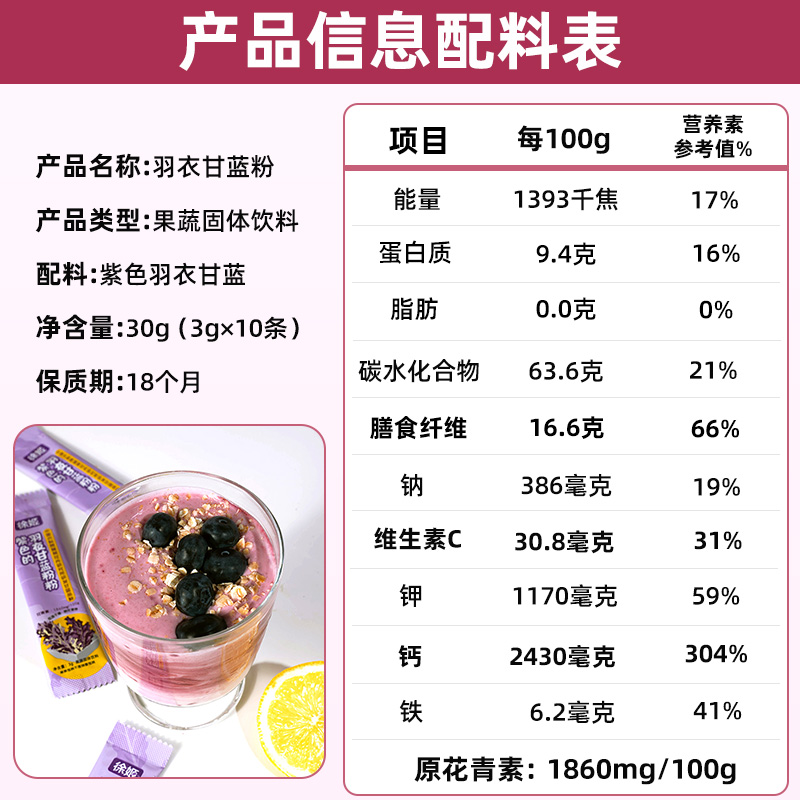 【蜜蜂惊喜社】徐姬羽衣甘蓝粉膳食纤维蔬菜粉原花青素中国农科院 - 图3