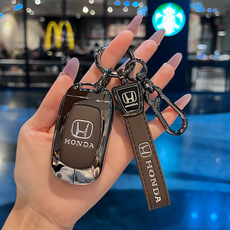 适用本田十一代思域钥匙套十代雅阁CRV皓影型格XRV缤智车金属扣壳,淘宝优惠券,粉丝福利购,淘宝优惠卷