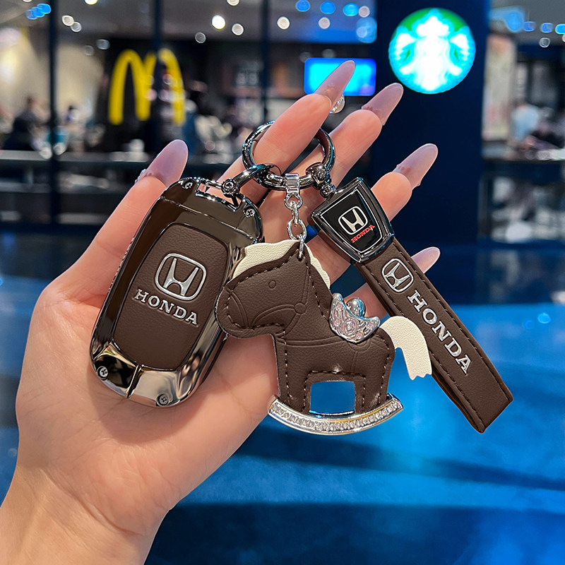 适用本田十一代思域钥匙套十代雅阁CRV皓影型格XRV缤智车金属扣壳,淘宝优惠券,粉丝福利购,淘宝优惠卷