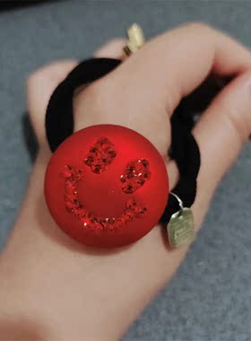 发绳亚克力甜美本命年红色发饰