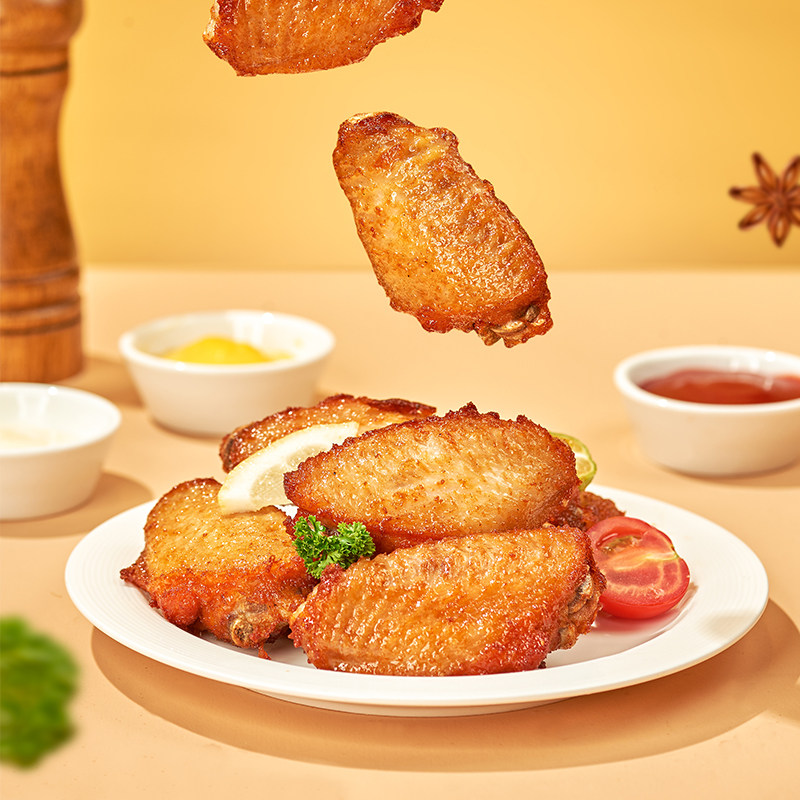 仙坛烤鸡翅奥尔良翅中空气炸锅半成品炸鸡翅脆皮炸鸡嘟嘟翅290g*2