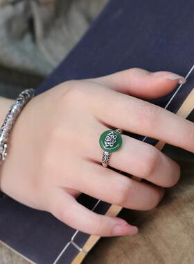 好事莲莲复古莲花戒指女国风