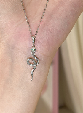 小蛇项链女ins冷淡风小众设计