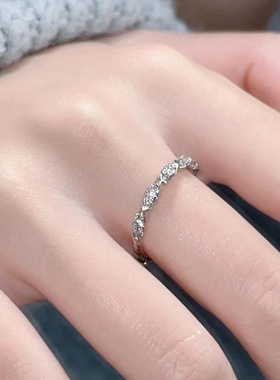 麻花小钻戒指叠戴开口时尚Ins