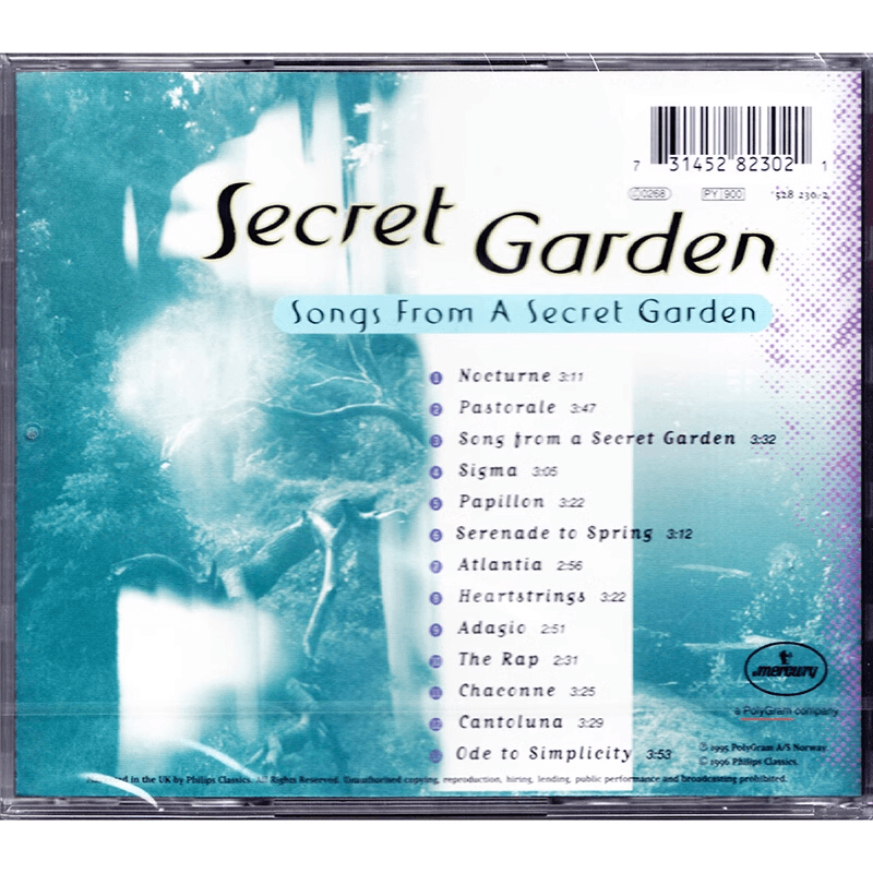 原装正版 Secret Garden 神秘园之歌 进口CD 古典轻音乐纯音乐