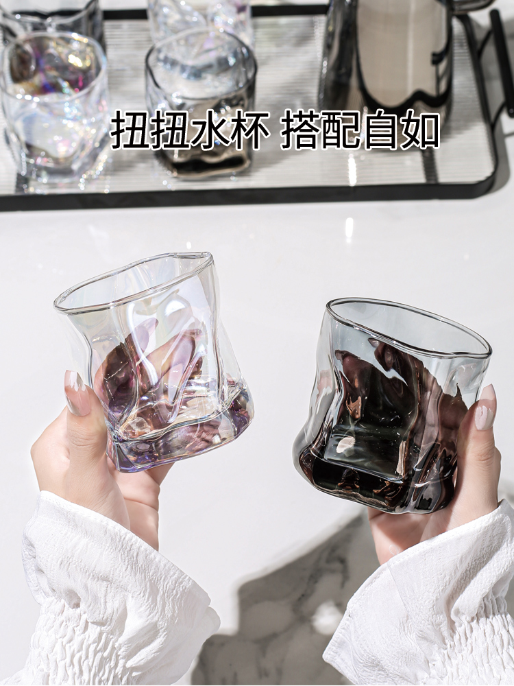 水杯套装轻奢现代冷水壶耐高温玻璃高颜值家用杯具客厅待客杯子凉