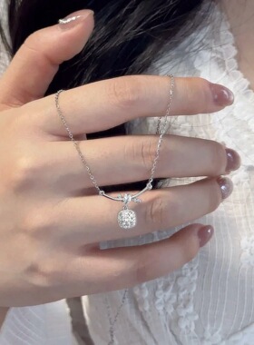 新款糖霜星河绳结方糖项链女方形